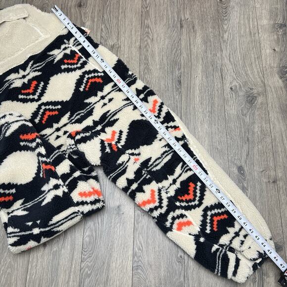 Free People Snow Bib Sz Medium Womens Black White Hit The Slopes Printed - Picture 3 of 15